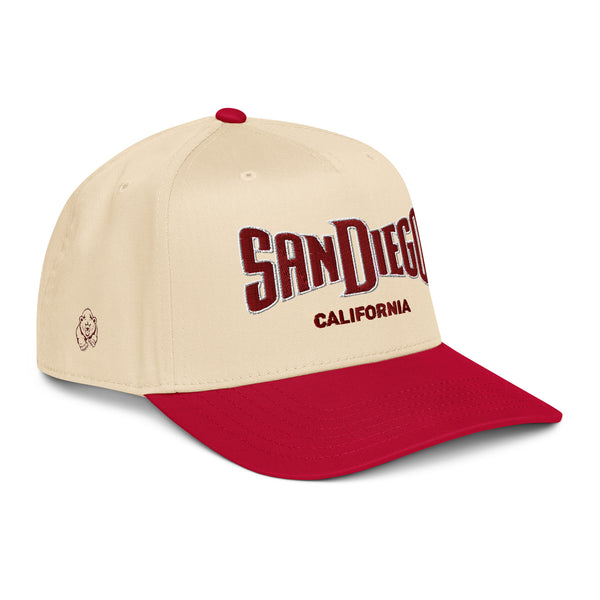 “San Diego” embroidered 5 panel cap